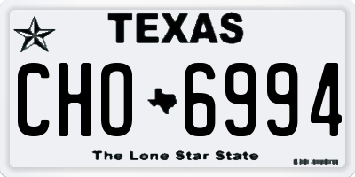TX license plate CHO6994