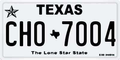 TX license plate CHO7004