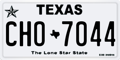 TX license plate CHO7044