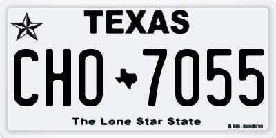 TX license plate CHO7055