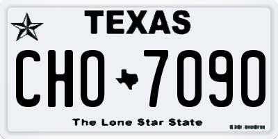 TX license plate CHO7090