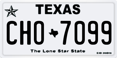 TX license plate CHO7099