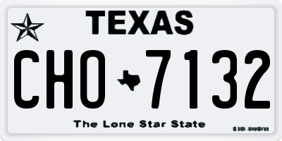 TX license plate CHO7132