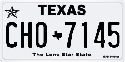 TX license plate CHO7145