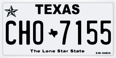 TX license plate CHO7155