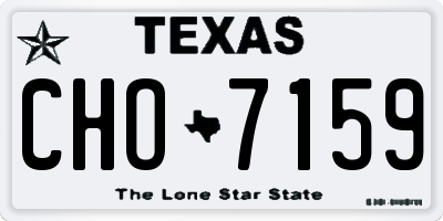TX license plate CHO7159