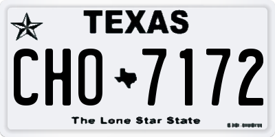 TX license plate CHO7172