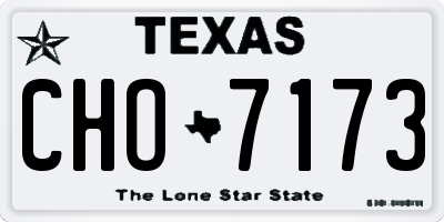 TX license plate CHO7173