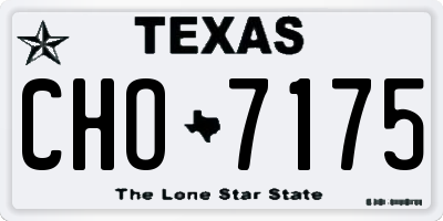 TX license plate CHO7175