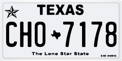 TX license plate CHO7178