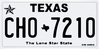 TX license plate CHO7210