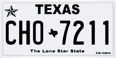 TX license plate CHO7211