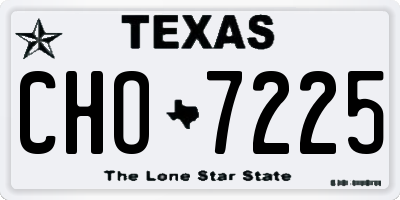 TX license plate CHO7225