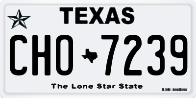 TX license plate CHO7239