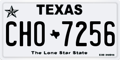 TX license plate CHO7256