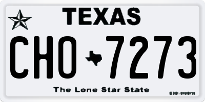 TX license plate CHO7273