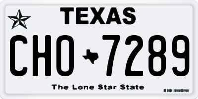 TX license plate CHO7289