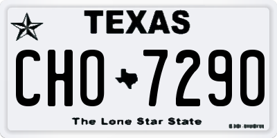 TX license plate CHO7290