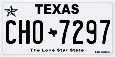 TX license plate CHO7297
