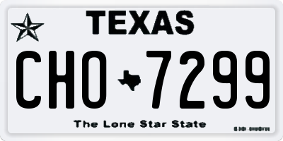 TX license plate CHO7299