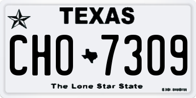 TX license plate CHO7309