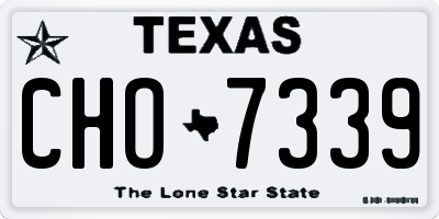 TX license plate CHO7339