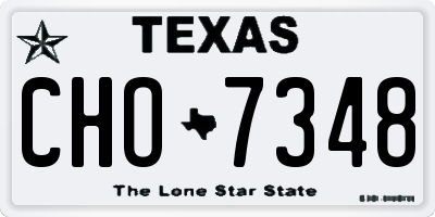 TX license plate CHO7348