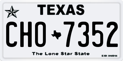 TX license plate CHO7352