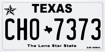 TX license plate CHO7373
