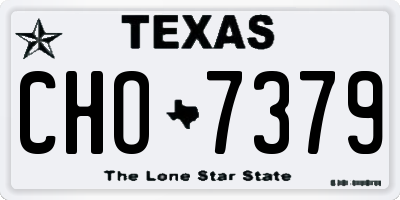 TX license plate CHO7379