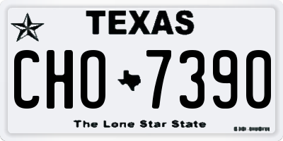 TX license plate CHO7390