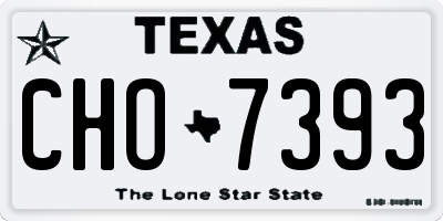 TX license plate CHO7393