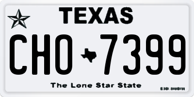 TX license plate CHO7399