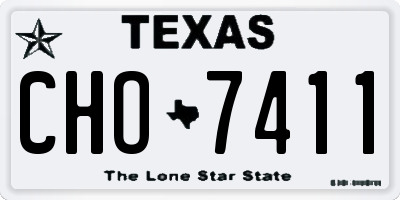 TX license plate CHO7411