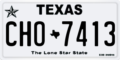 TX license plate CHO7413