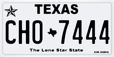 TX license plate CHO7444