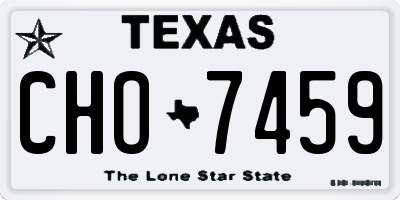 TX license plate CHO7459