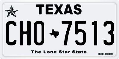 TX license plate CHO7513