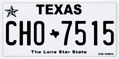 TX license plate CHO7515