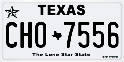 TX license plate CHO7556