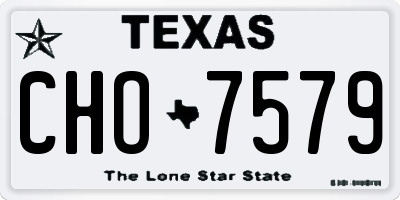 TX license plate CHO7579