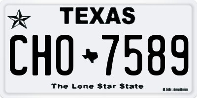 TX license plate CHO7589