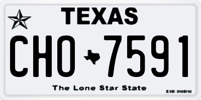 TX license plate CHO7591
