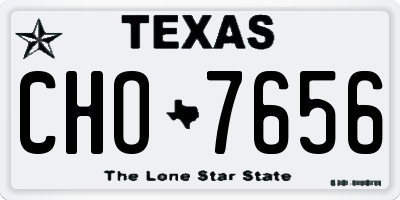 TX license plate CHO7656