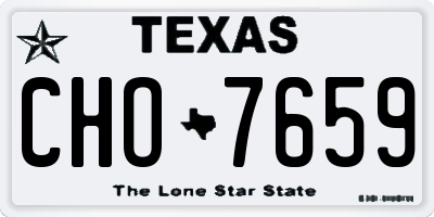 TX license plate CHO7659