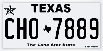 TX license plate CHO7889