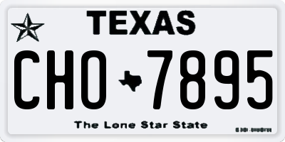 TX license plate CHO7895