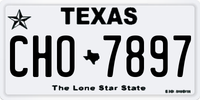 TX license plate CHO7897