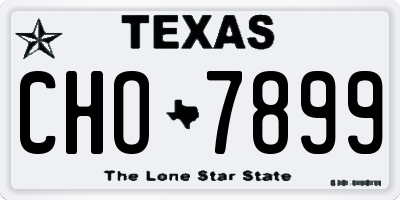 TX license plate CHO7899
