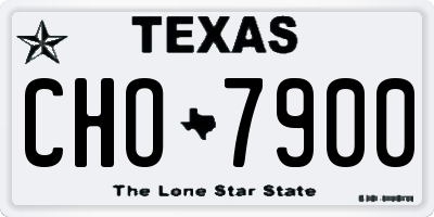 TX license plate CHO7900